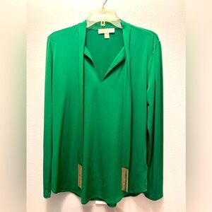 Green Michael Kors Blouse!